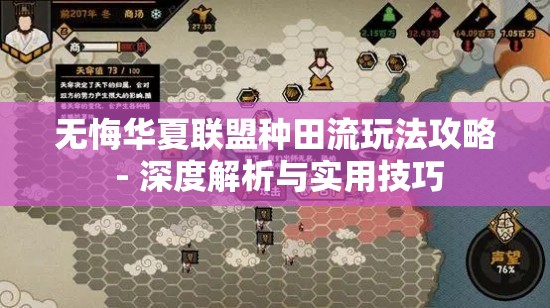 无悔华夏联盟种田流玩法攻略 - 深度解析与实用技巧