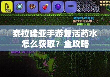 泰拉瑞亚手游复活药水怎么获取？全攻略